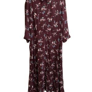 Floral Burgundy Maxi Dress